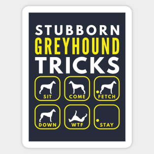 Stubborn Greyhound Tricks - Dog Training Sticker